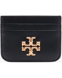 Tory Burch - Logo Detail Leather Card Holder - Lyst