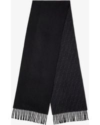 Fendi - Ff Zucca Double-Faced Wool And Cashmere Scarf - Lyst