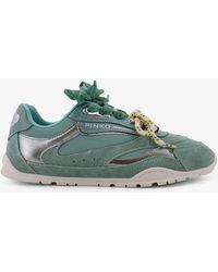 Pinko - Yulia Suede Sneakers With Nylon Inserts - Lyst