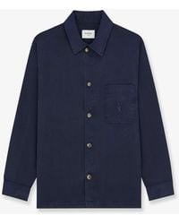 Saint Laurent - Cassandre Certified Cotton Overshirt - Lyst