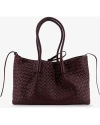 Bottega Veneta - Pinacoteca Leather Handbag With Intrecciato Motif - Lyst