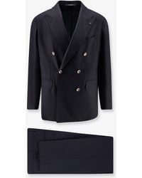 Tagliatore - Double-Breasted Stretch Virgin Wool Suit - Lyst