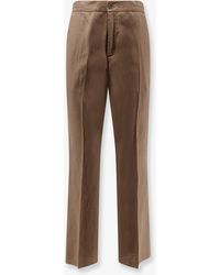 Hevò - Torre Chianca Linen And Viscose Trousers - Lyst
