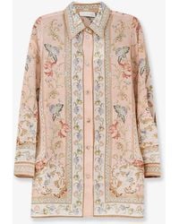 Zimmermann - Roselight Silk Shirt - Lyst