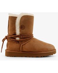 UGG - W Bailey Tie Suede Ankle Boots - Lyst