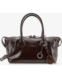 Miu Miu - Leather Handbag - Lyst