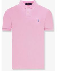 Polo Ralph Lauren - Cotton Polo Shirt With Embroidered Logo - Lyst