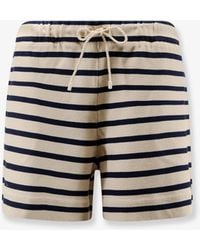 Moncler - Cotton Shorts With Striped Pattern - Lyst