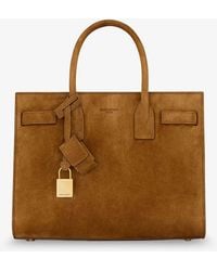 Saint Laurent - Sac De Jour Baby Suede Handbag - Lyst