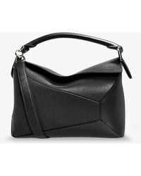 Loewe - Puzzle Edge Leather Handbag With Engraved Anagram Logo - Lyst