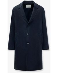 Amaranto - Wool And Cashmere Blend Coat - Lyst