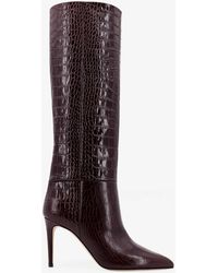 Paris Texas - Stiletto Embossed Croco Leather Boots - Lyst
