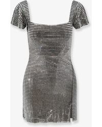 Self-Portrait - Short Tulle Dress With Rhinestones - Lyst