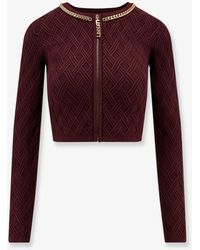 Elisabetta Franchi - Viscose Blend Cardigan - Lyst