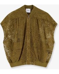 Nude - Sleeveless Lace Jacket - Lyst