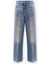 Valentino - Jeans With Chex Detail - Lyst
