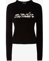 Moncler - Logo Wool And Cashmere Jumper - Lyst