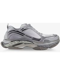 Balenciaga - Triple S.2 Gradient Mesh And Nylon Insert Sneakers With Used Effect - Lyst