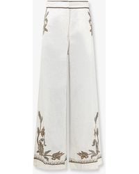 Scarlett Poppies - Sorelle Linen And Cotton Trousers - Lyst