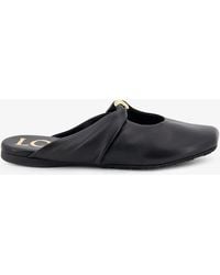 Loewe - Pebble Soft Low Leather Sandals - Lyst