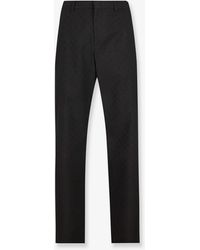 Gucci - Gg Wool Blend Trousers - Lyst
