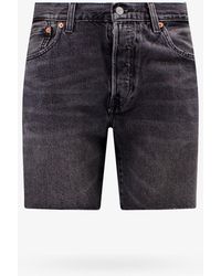 Levi's - Cotton Closure With Metal Buttons Frayed Profile Bermuda Shorts - Lyst