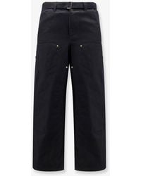 SACAI X CARHARTT WIP - Carhartt Wip Duck Cotton Trousers - Lyst