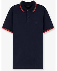 Gucci - Cotton Polo Shirt With Embroidered Logo On The Front - Lyst