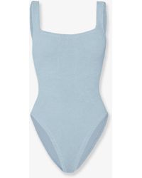 Hunza G - One-Piece Swimsuit Crinkle - Lyst