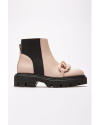 N°21 Chunky Chain-embellished Ankle Boots - Pink