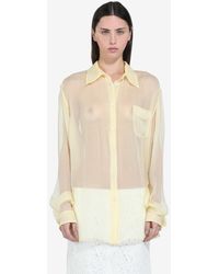 N°21 - Sheer Silk Shirt - Lyst
