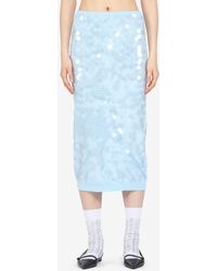 N°21 - Sequin Cotton Skirt - Lyst