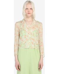 N°21 - Floral-print Silk Shirt - Lyst