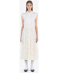 N°21 - Floral-embroidered Shirt Dress - Lyst