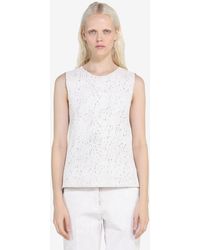 N°21 - Sleeveless Lace Top - Lyst