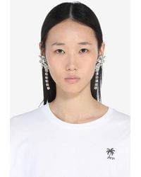 N°21 - Crystal-embellished Earrings - Lyst