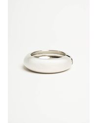NUNA LIE - Set Di Due Bracciali Rigidi Argento/Oro Taglia - Lyst