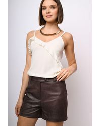 NUNA LIE - Top Con Volants - Lyst