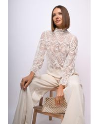 NUNA LIE - Top A Maniche Lunghe - Lyst