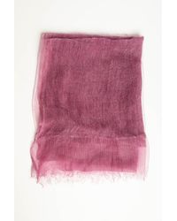 NUNA LIE - Sciarpa Misto Seta A Fili Lurex Viola Taglia - Lyst