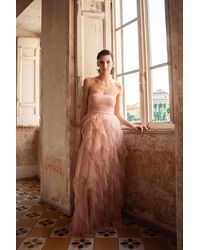 NUNA LIE - Abito Lungo A Bustier - Lyst