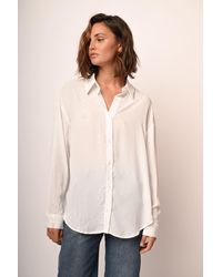 NUNA LIE - Camicia Oversize Con Strass - Lyst