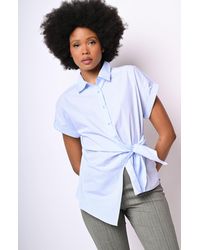 NUNA LIE - Camicia A Righe Con Nodo Laterale - Lyst