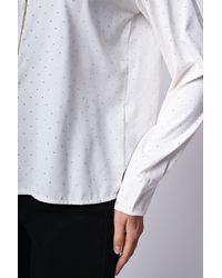 NUNA LIE - Camicia Con Strass All-Over - Lyst