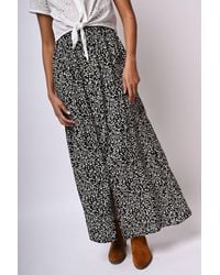 NUNA LIE - Gonna Lunga A Stampa Floreale Con Bottoni - Lyst