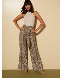 New York & Company Snake-print Halter Jumpsuit - Multicolor
