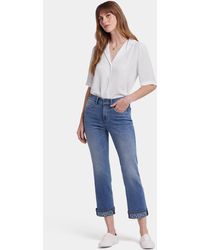 NYDJ - Marilyn Straight Ankle Jeans In Barcelona Breeze - Lyst