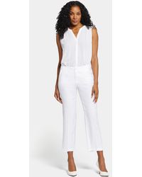 NYDJ - Marilyn Straight Ankle Pants In Optic White - Lyst
