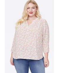 NYDJ - The Perfect Blouse In Lauderdale Ditsy - Lyst