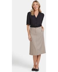 NYDJ - Marilyn A-line Skirt In Saddlewood - Lyst